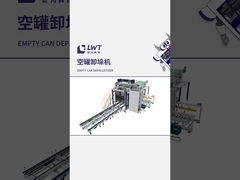 Depaletyzator pustych puszek