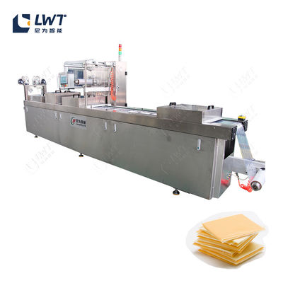 Automatyczna linia pakowania sera Sealer Continuous Stretch Film Thermoforming Vacuum Skin Packaging Machine