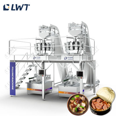 220V/380V W pełni automatyczna linia do produkcji konserw drobiowych Urządzenia do konserwowania mięsa